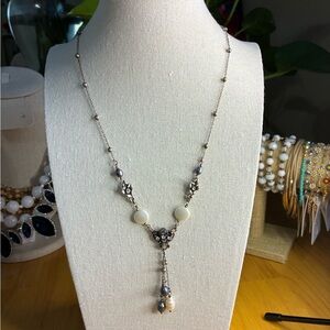 Elegant Lia Sophia Silver Necklace.